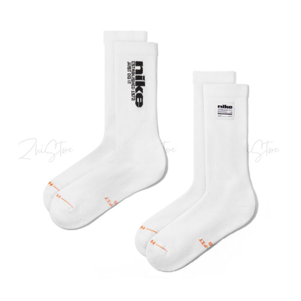 Nike Elevated【2雙一組】白長襪 白襪 長襪 襪子 男襪 女襪 IH8525-901