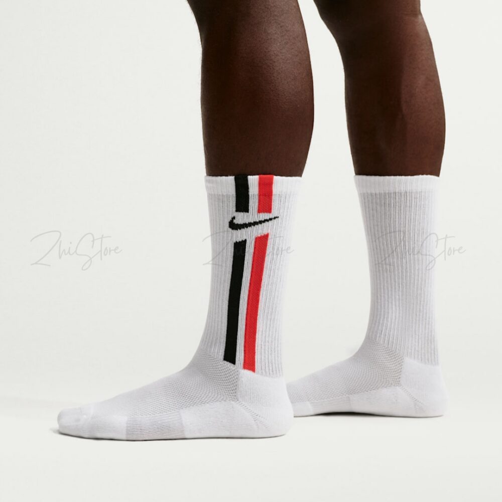 Nike Elevated【3雙一組】條紋長襪 白襪 白長襪 襪子 男襪 女襪 IH8532-900