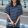11 日本 HECT 條紋 POLO衫 短袖上衣 日系 中性 男裝 女裝 上衣 短袖 女生上衣 男生上衣