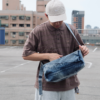 15 日本 Alfred Alex 復古 水洗 丹寧包 斜背包 肩背包