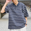 16 日本 HECT 條紋 POLO衫 短袖上衣 日系 中性 男裝 女裝 上衣 短袖 女生上衣 男生上衣