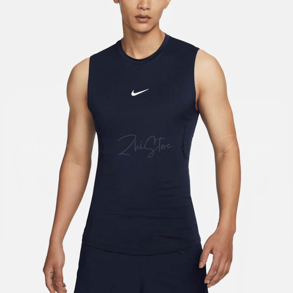 18 Nike Pro Dri-FIT 無袖運動背心 背心 健身背心 排汗 深藍色 FB7915-451