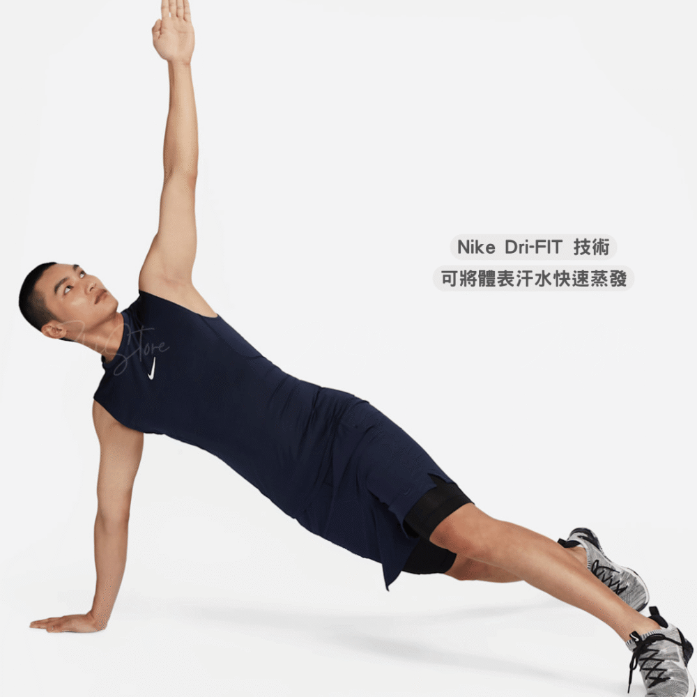 21 Nike Pro Dri-FIT 無袖運動背心 背心 健身背心 排汗 深藍色 FB7915-451