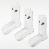 5 Nike Sportswear【3雙一組】薄款 Logo 白長襪 白襪 長襪 襪子 男襪 女襪 DX5025-100