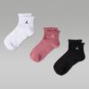 10 Nike Jordan【3雙一組】木耳邊 中筒襪 襪子 休閒襪 白襪 襪 白色 IR0597-901