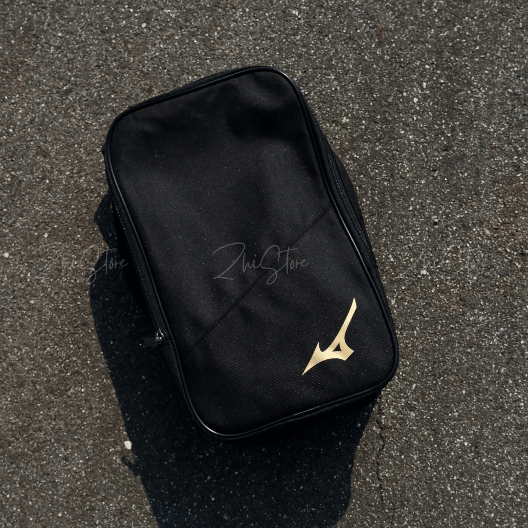 MIZUNO 美津濃 手提 鞋袋 鞋子收納 鞋子收納袋 球鞋袋 包包 黑色 33JM350195