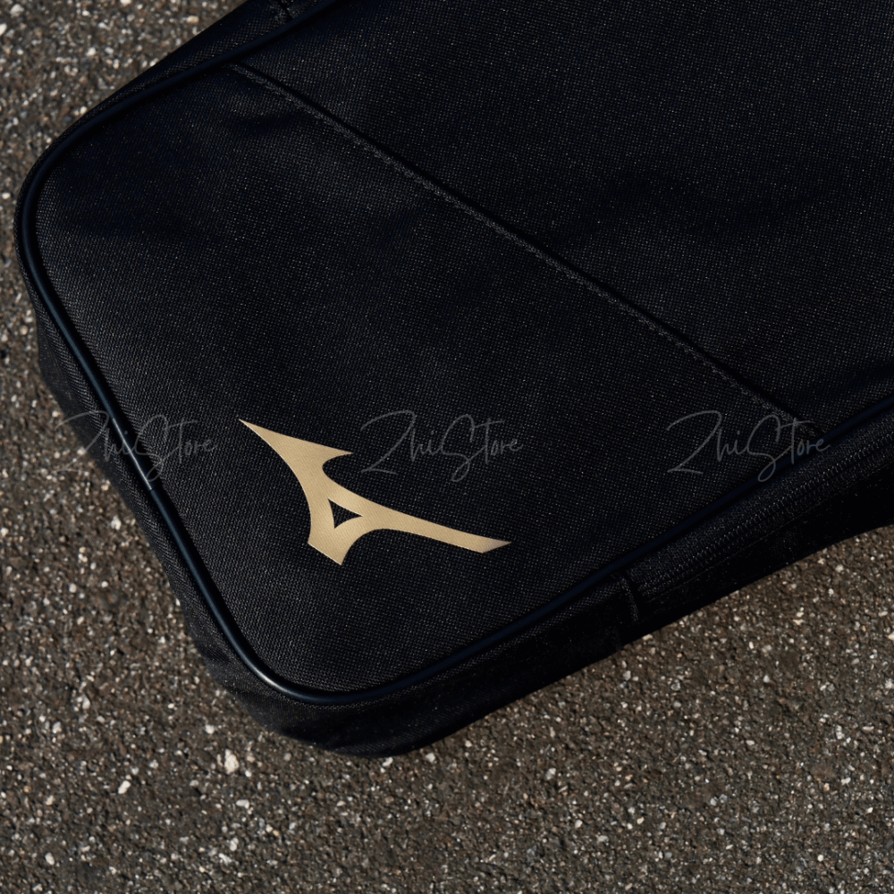 MIZUNO 美津濃 手提 鞋袋 鞋子收納 鞋子收納袋 球鞋袋 包包 黑色 33JM350195