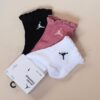 12 Nike Jordan【3雙一組】木耳邊 中筒襪 襪子 休閒襪 白襪 襪 白色 IR0597-901