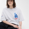MLB 刺繡 落肩 短袖上衣 T-shirt 短袖