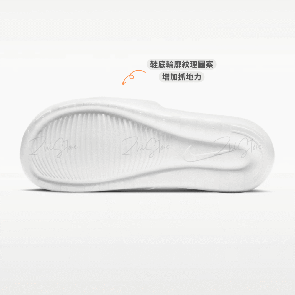 【零碼售出不退換】Nike Victori One Slide 軟Q底 拖鞋 白底藍字 CN9675-102