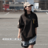 MLB 刺繡 落肩 短袖上衣 T-shirt 短袖