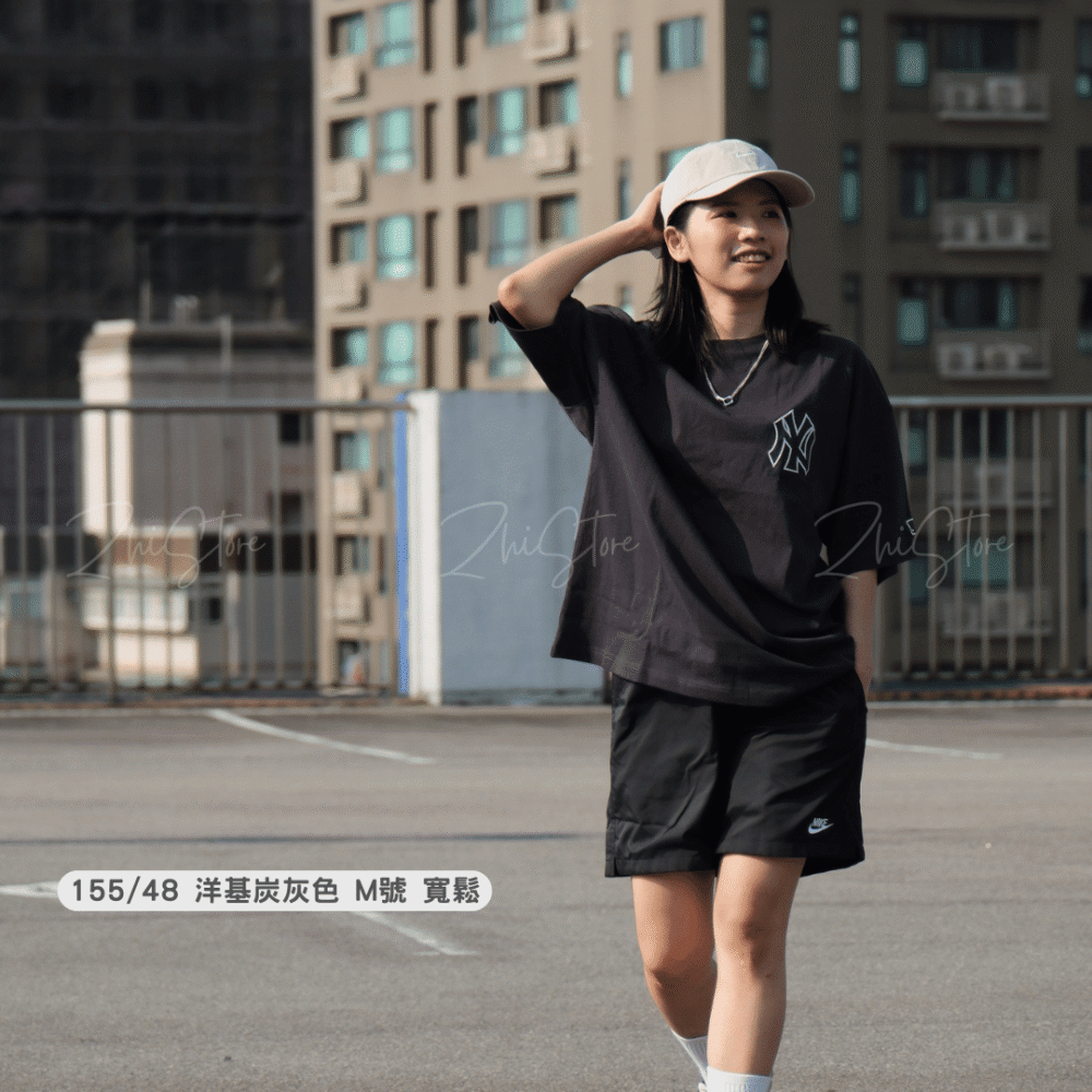 MLB 刺繡 落肩 短袖上衣 T-shirt 短袖