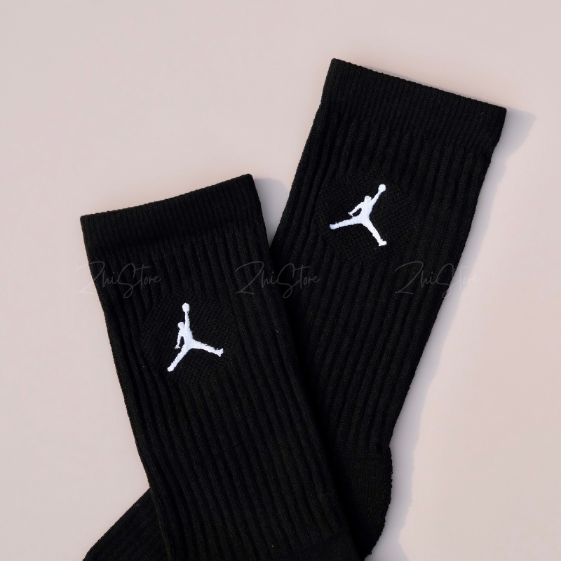 【基本款 & 升級款】Nike Air Jordan【3雙一組】Logo 長襪 休閒襪 襪子 白色 黑色 DX9632-010 DX9632-100 IR6319-100 IR6319-010