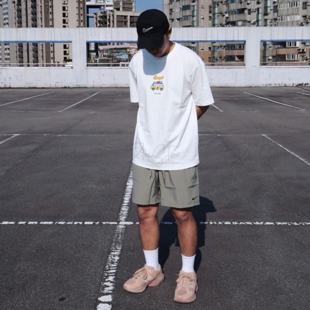 6 KANGOL 中性 露營巴士 圖T 短袖上衣 t恤 短袖 男生上衣 女生 黑色 白 65251014