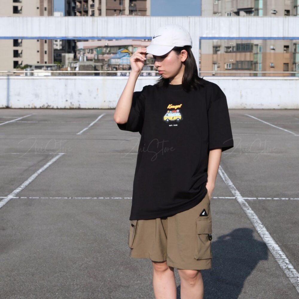 65251014 Kangol 露營車 短袖 KANGOL 中性 露營巴士 圖T 短袖上衣 t恤 短袖 男生上衣 女生 黑色 白 65251014