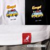 7 KANGOL 中性 露營巴士 圖T 短袖上衣 t恤 短袖 男生上衣 女生 黑色 白 65251014