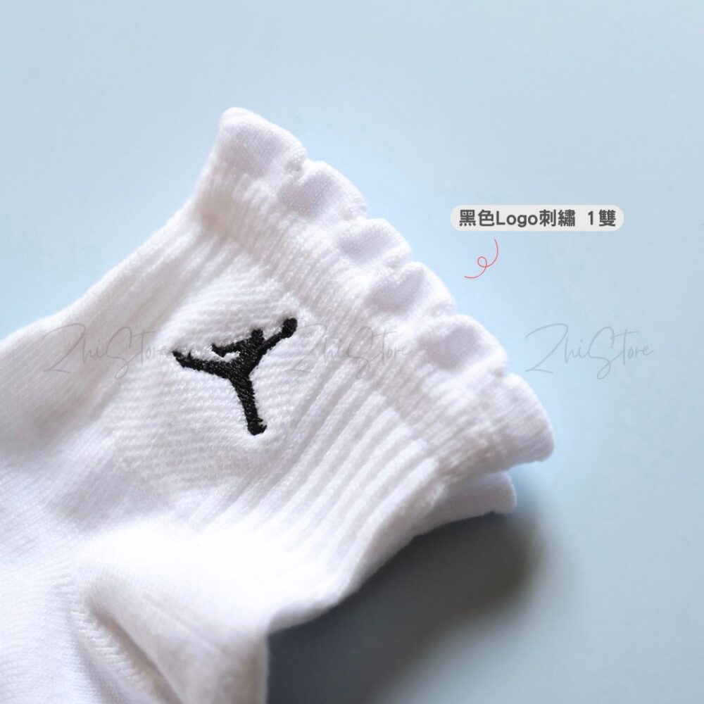 Nike Jordan【3雙一組】木耳邊 中筒襪 襪子 休閒襪 白襪 襪 白色 IR0597-901