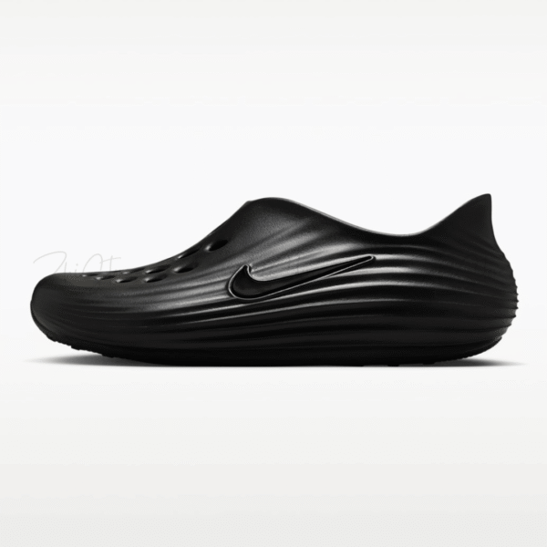 1 【福利品出清|售出不退換】Nike ReactX Rejuven8 'Triple Black' 黑色 泡棉 休閒 防水 涼鞋 拖鞋 恢復鞋 HV5060-001