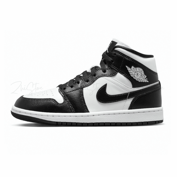 1 【零碼出清|售出不退換】Nike Air Jordan 1 Mid WMNS 黑白 熊貓 高筒 休閒鞋 AJ1 DV0991-101