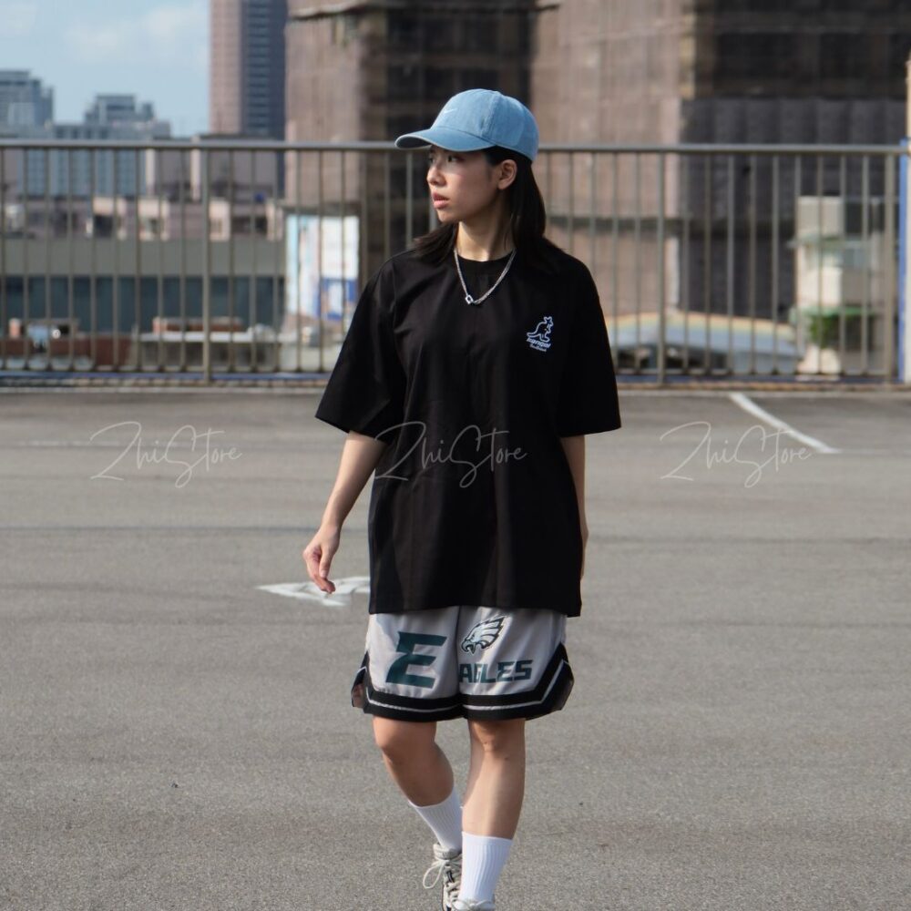 KANGOL 中性 涼感 刺繡 Logo 短袖上衣 t恤 短袖 男生上衣 黑色 白 65251028