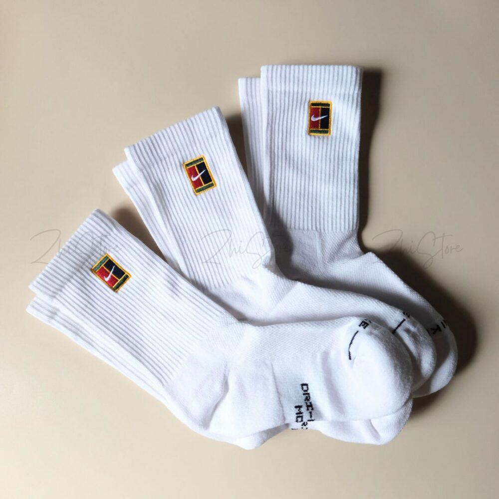 Nike Elevated【3雙一組】刺繡長襪 白襪 白長襪 襪子 男襪 女襪 IH8633-901