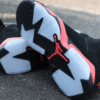 14 【零碼出清|售出不退換】Nike Air Jordan Retro 'Infrared Salesman' 六代 黑紅 大魔王 大童 女鞋 緩震 氣墊 高筒休閒鞋 IQ1275-001