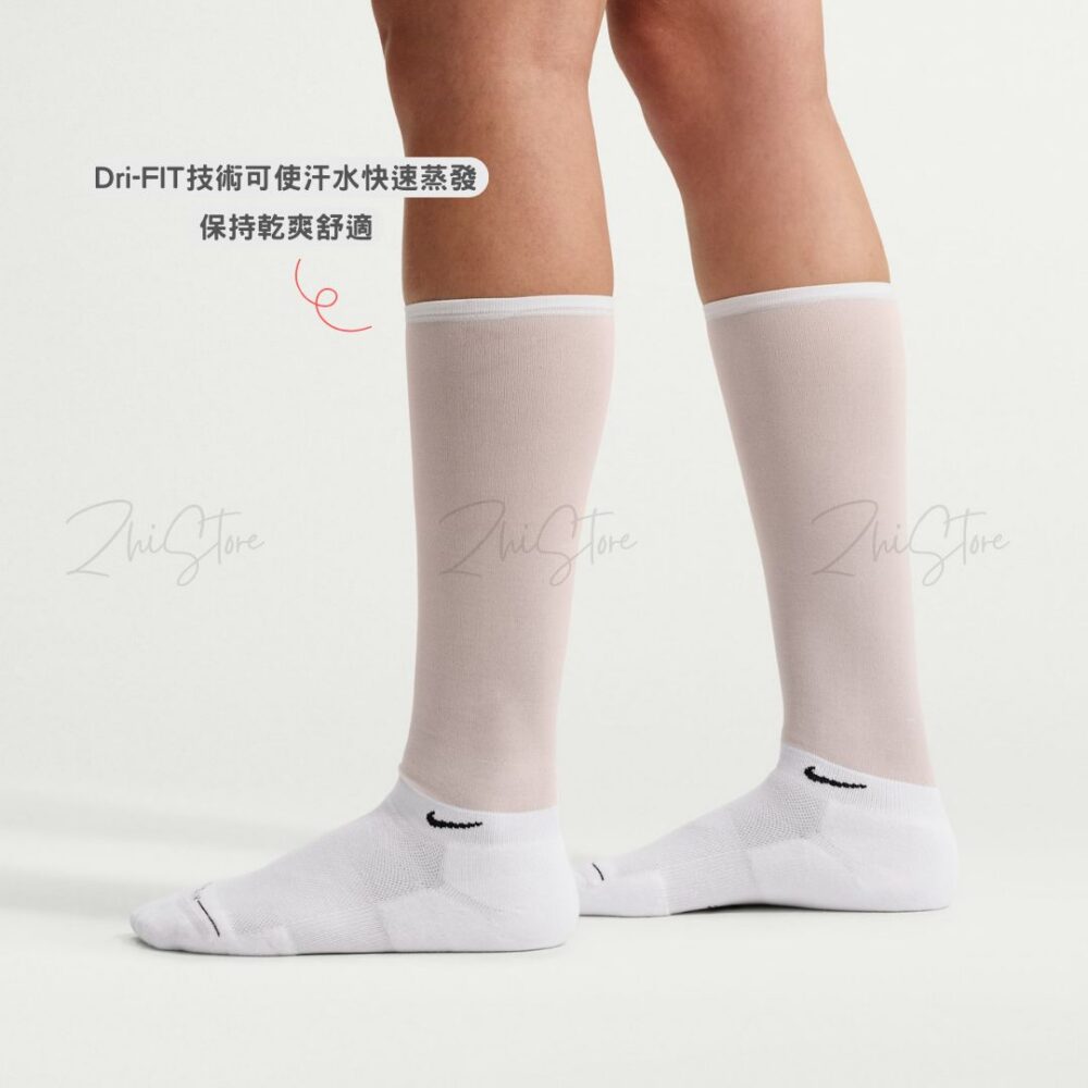 3 Nike Elevated【1雙】透膚長襪 堆堆襪 襪子女 絲襪 長襪 白襪 IO1846-100