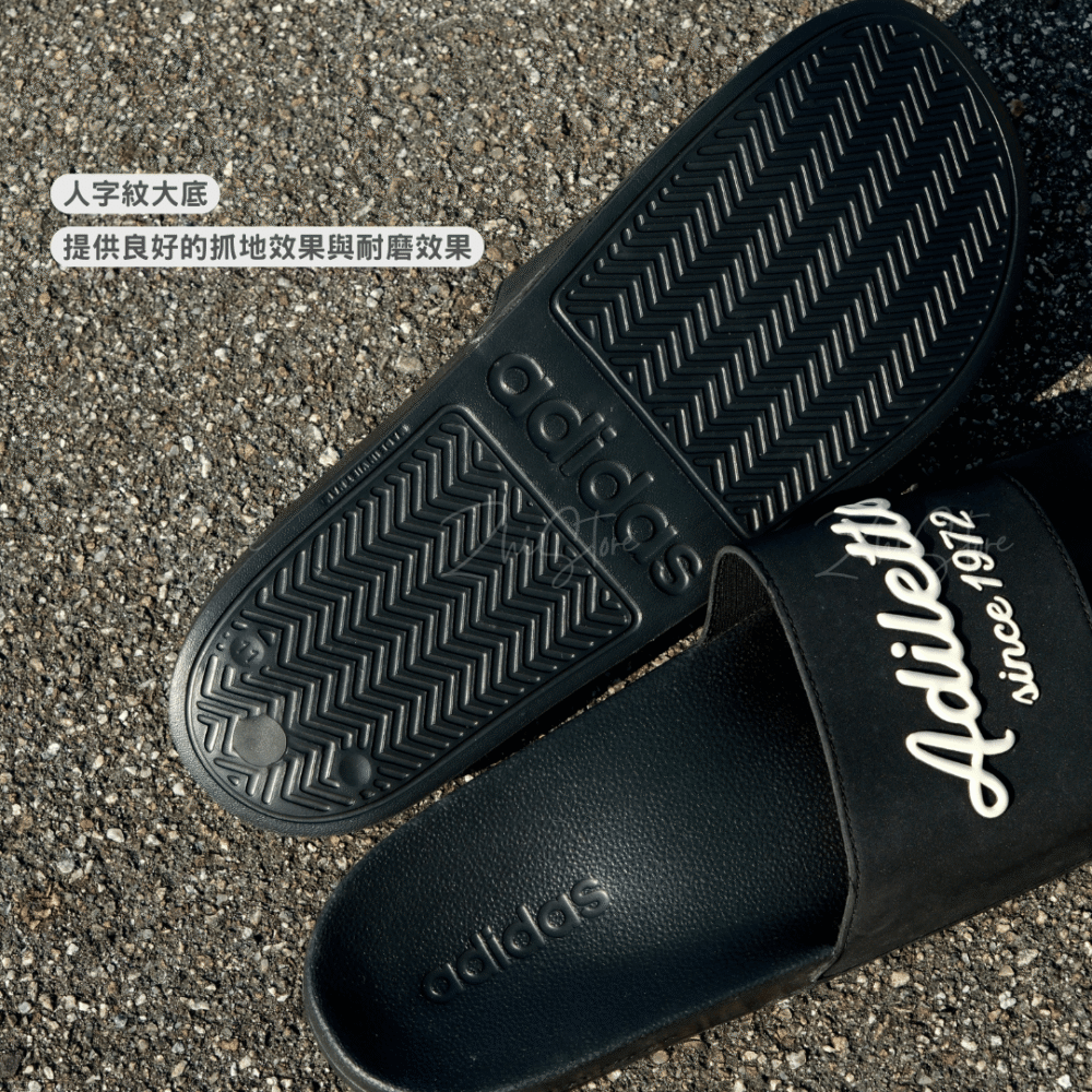 3 【零碼出清|售出不退換】adidas ADILETTE Shower 防水拖鞋 男鞋 黑色 GW8747