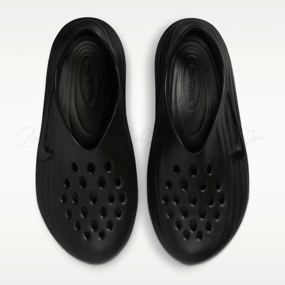 3 【福利品出清|售出不退換】Nike ReactX Rejuven8 'Triple Black' 黑色 泡棉 休閒 防水 涼鞋 拖鞋 恢復鞋 HV5060-001