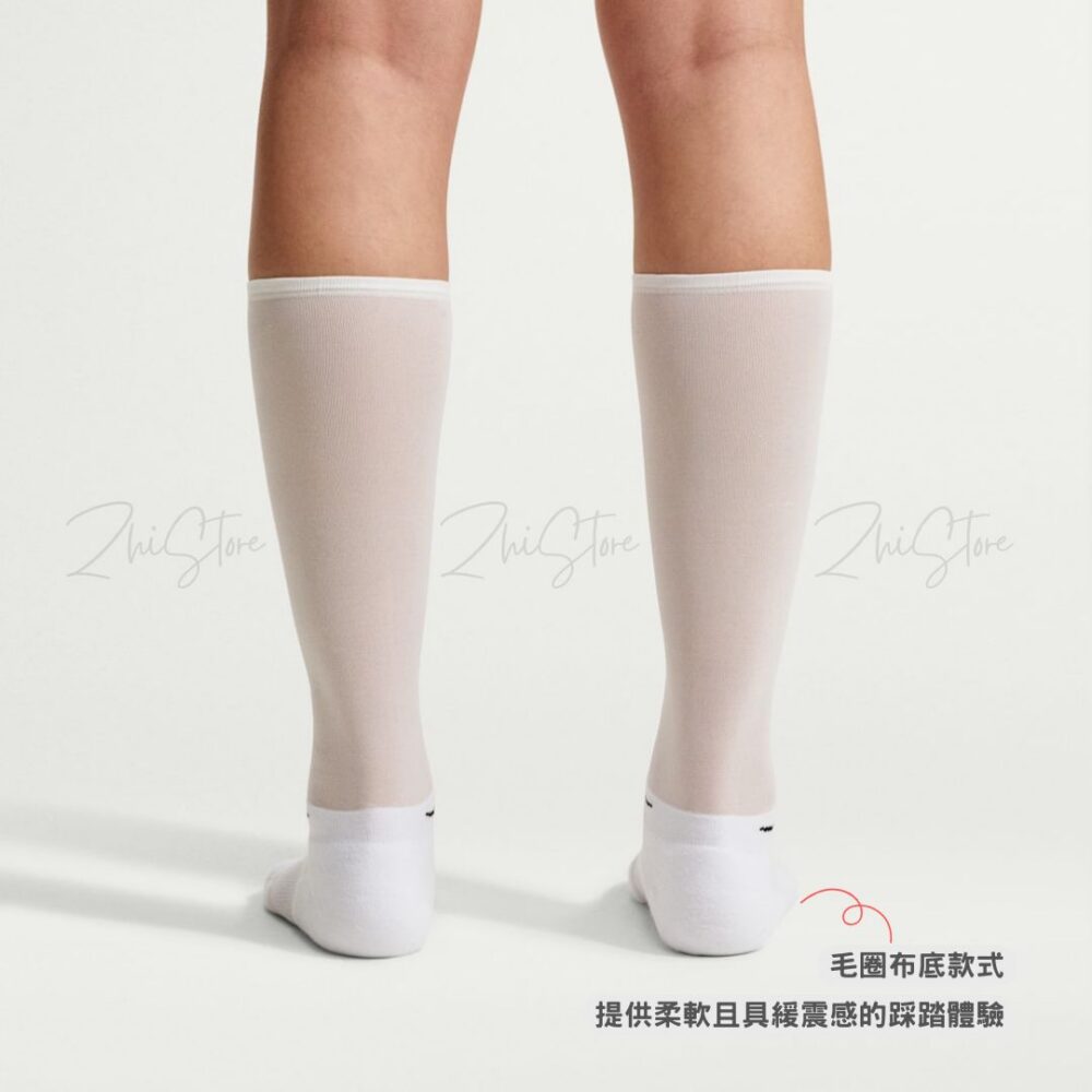 4 Nike Elevated【1雙】透膚長襪 堆堆襪 襪子女 絲襪 長襪 白襪 IO1846-100