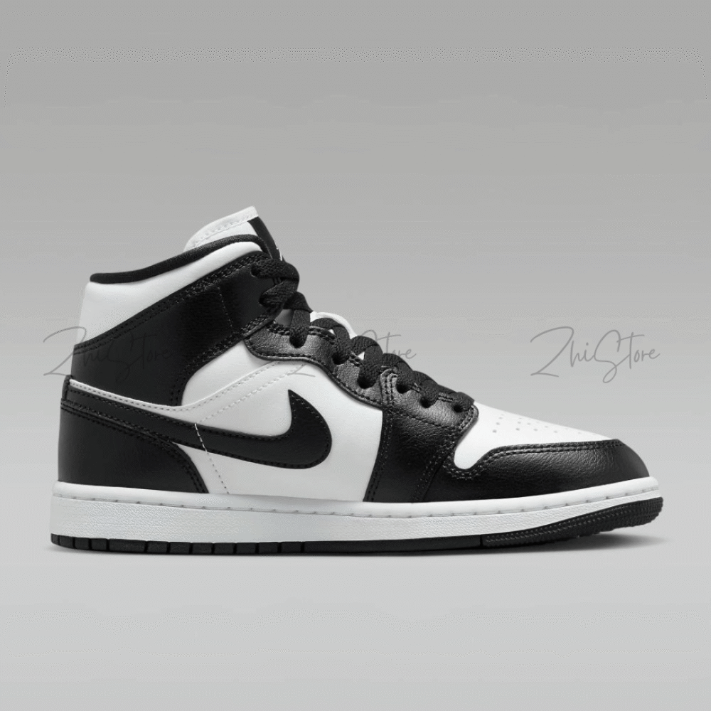 4 【零碼出清|售出不退換】Nike Air Jordan 1 Mid WMNS 黑白 熊貓 高筒 休閒鞋 AJ1 DV0991-101