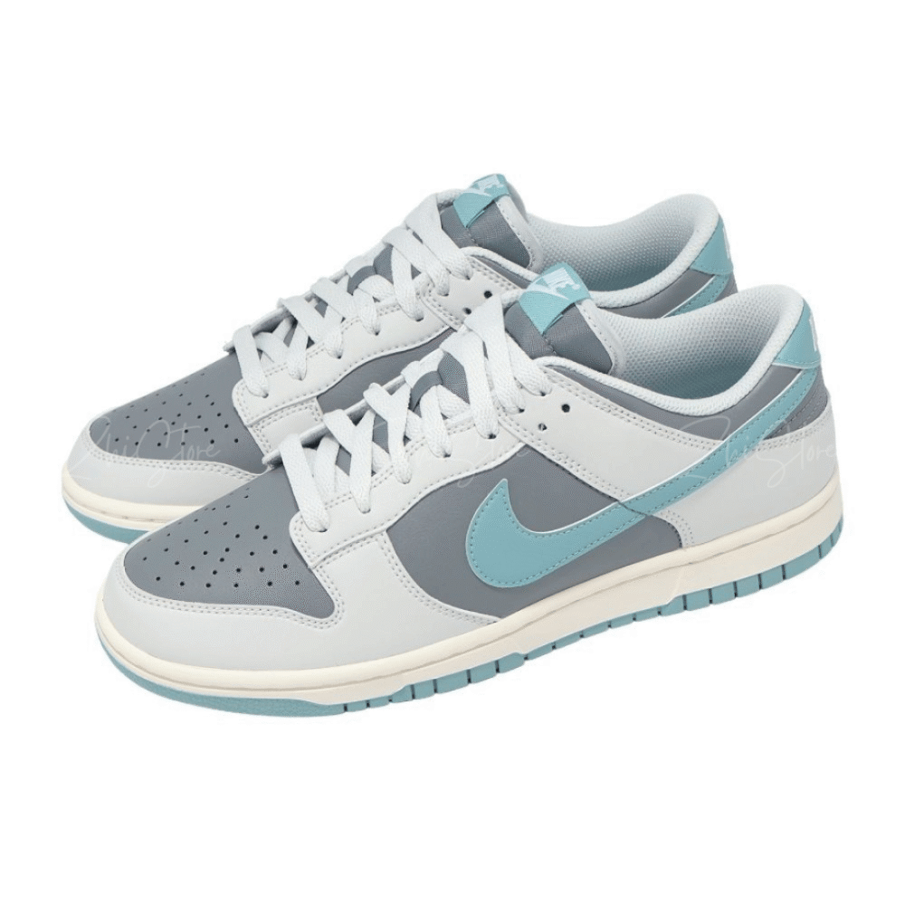 5 【福利品出清|售出不退換】Nike Dunk Low Retro 藍灰 復古 撞色 休閒鞋 板鞋 HF5441-001
