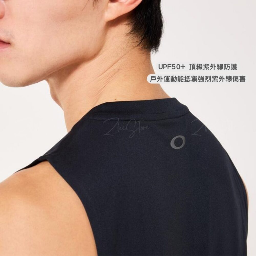 OAKLEY 防曬 運動排汗背心 排汗背心 排汗衣 黑色 FOA409007