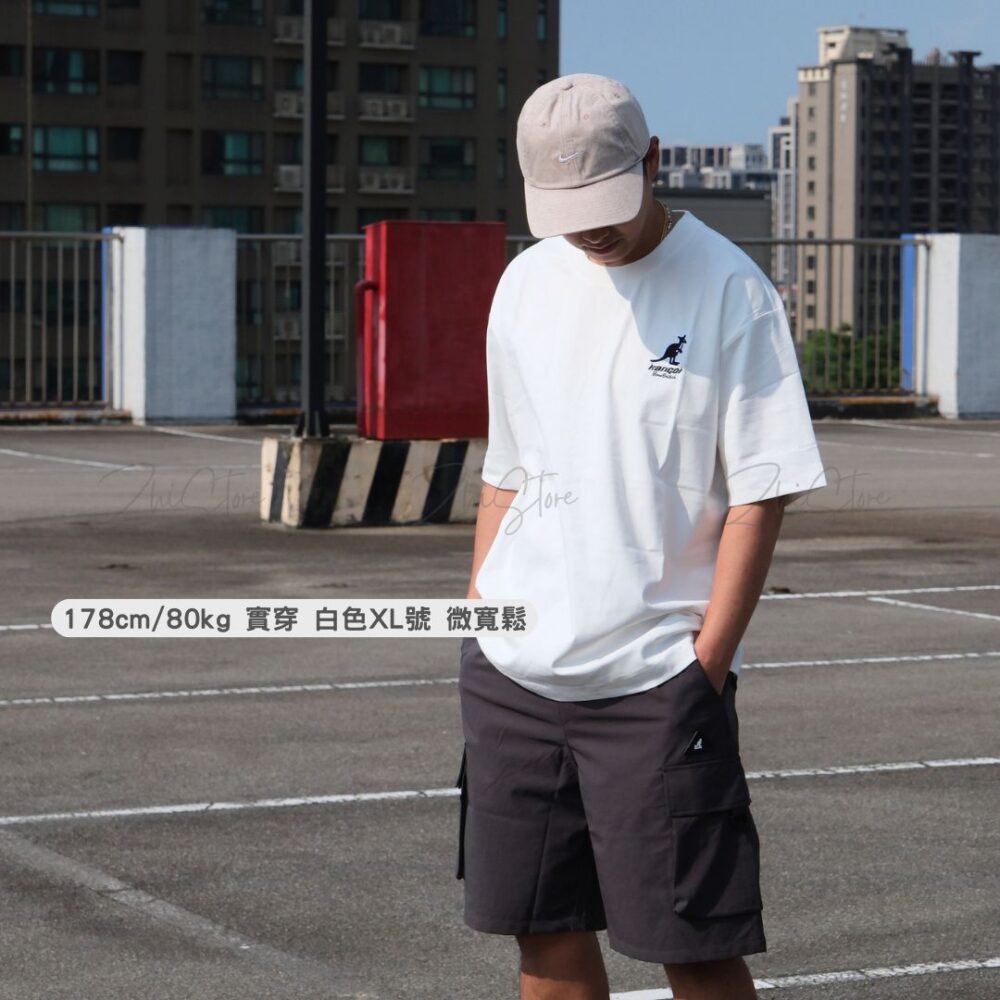 KANGOL 中性 涼感 刺繡 Logo 短袖上衣 t恤 短袖 男生上衣 黑色 白 65251028