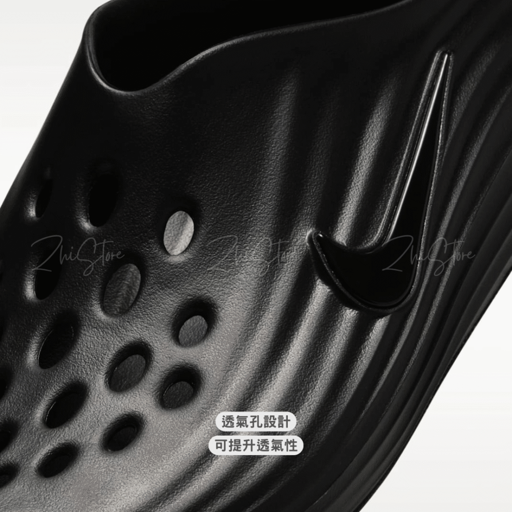 8 【福利品出清|售出不退換】Nike ReactX Rejuven8 'Triple Black' 黑色 泡棉 休閒 防水 涼鞋 拖鞋 恢復鞋 HV5060-001