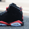 9 【零碼出清|售出不退換】Nike Air Jordan Retro 'Infrared Salesman' 六代 黑紅 大魔王 大童 女鞋 緩震 氣墊 高筒休閒鞋 IQ1275-001