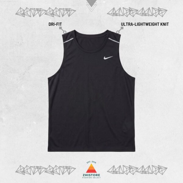 1 Nike Dri-FIT 無袖 反光 運動背心 跑步背心 排汗衣 慢跑 黑色 IF2019-010