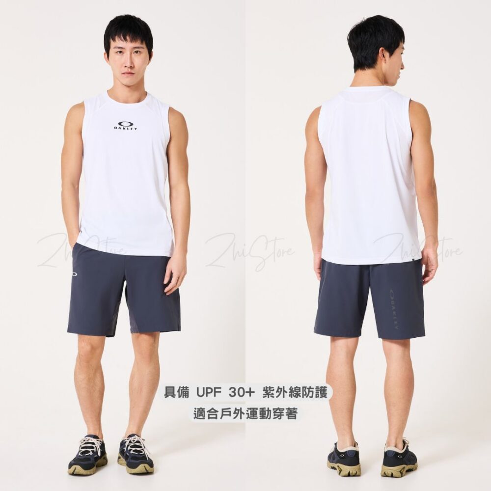 Oakley Enhance 排汗防曬運動緊身背心 運動背心 無袖背心 黑色 白色 深藍色 FOA409005