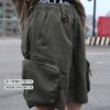 10 KANGOL 工裝多口袋 中性短褲 黑色 卡其綠 65251545