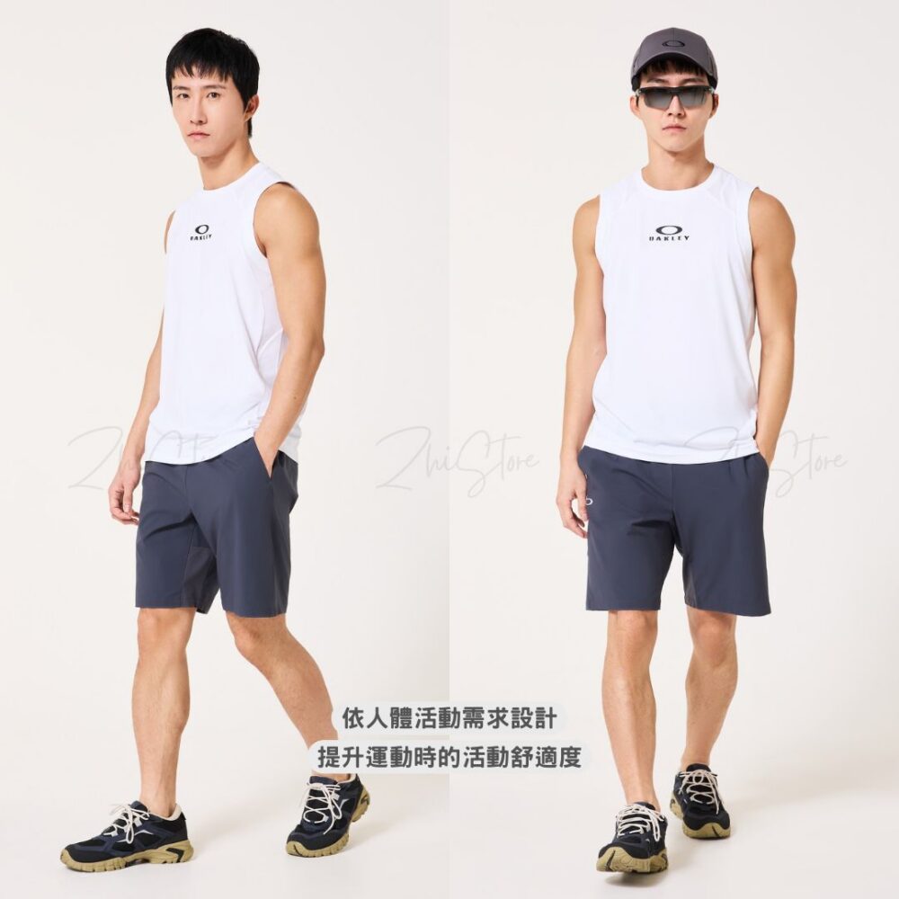 Oakley Enhance 排汗防曬運動緊身背心 運動背心 無袖背心 黑色 白色 深藍色 FOA409005