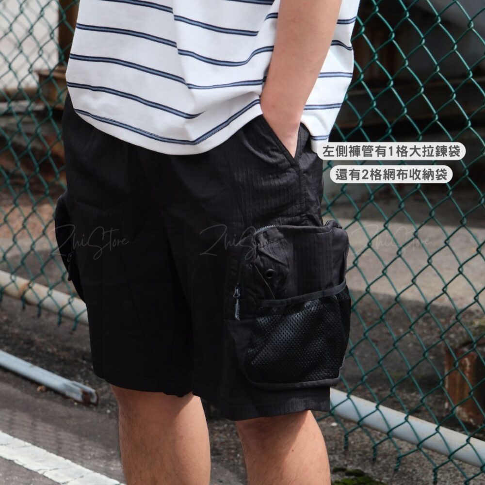 14 KANGOL 工裝多口袋 中性短褲 黑色 卡其綠 65251545