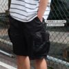 14 KANGOL 工裝多口袋 中性短褲 黑色 卡其綠 65251545