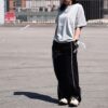 15 KANGOL 中性抽繩防風長褲 長褲 黑色 中灰 63551521