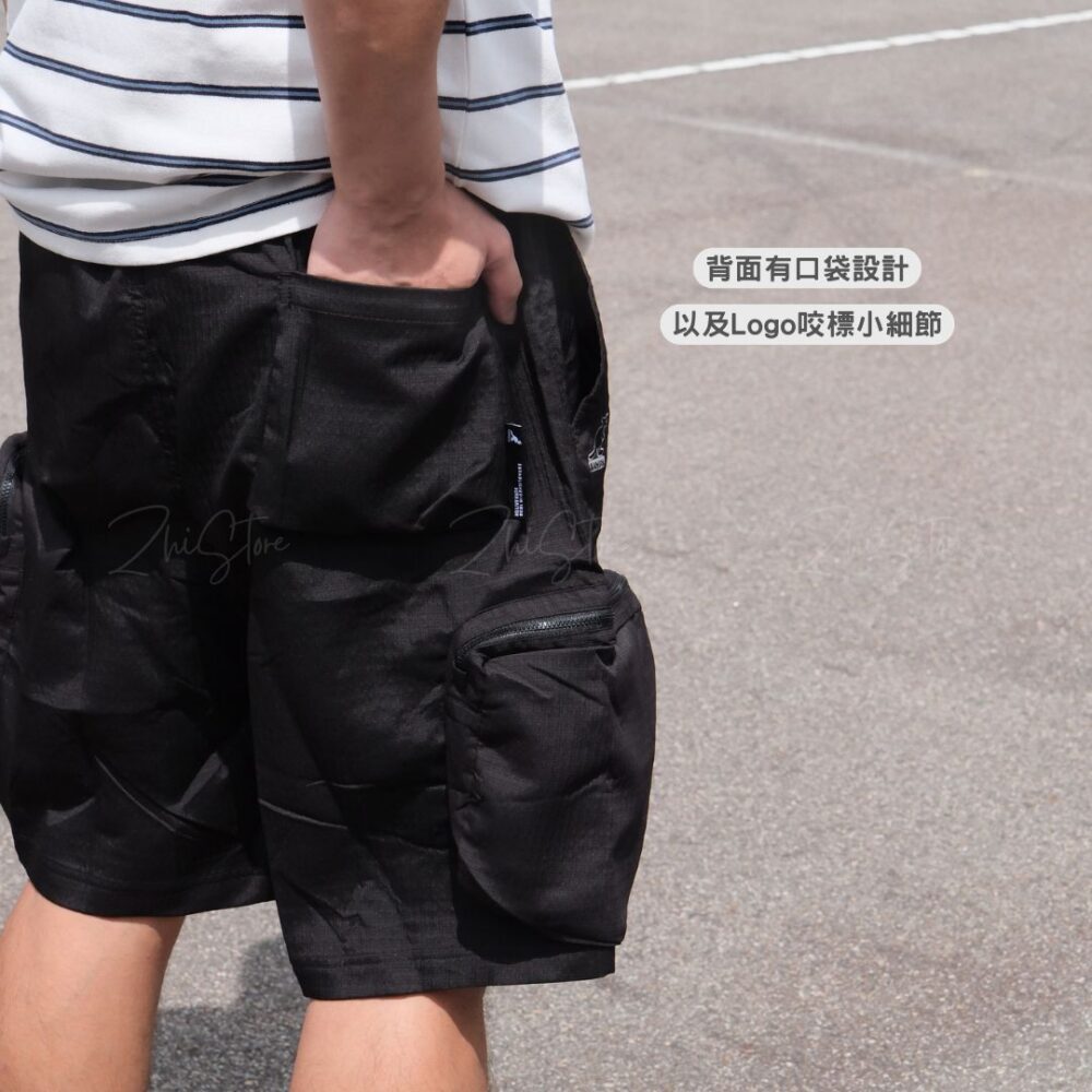 16 KANGOL 工裝多口袋 中性短褲 黑色 卡其綠 65251545
