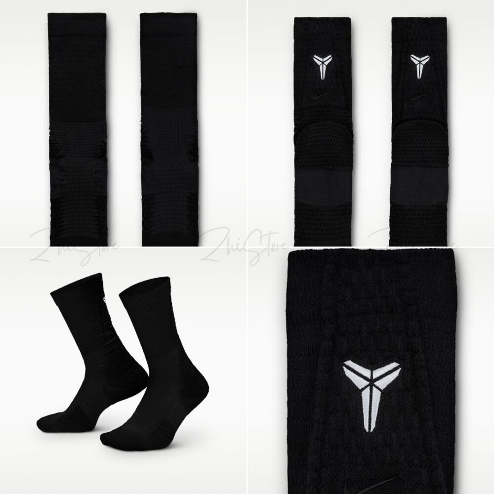2 Nike Kobe Unicorn Dri-FIT ADV 專業緩震籃球長襪 黑色 白色 II0378-100 II0378-010