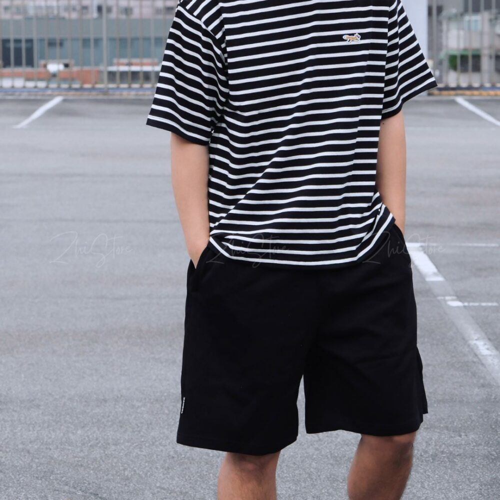 2 KANGOL 中性休閒五分褲 及膝短褲 棉褲 棉短褲 黑色 灰色 65251542