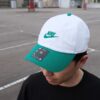 20 Nike Club 刺繡綠字 綠白拼接 棒球帽 老帽 鴨舌帽 遮陽帽 帽子 FB5368-106