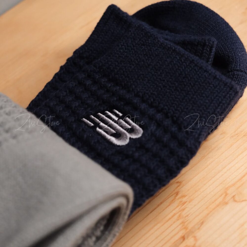 New Balance【2雙一組】華夫格 刺繡 長襪 大地色 襪子 LAS51162