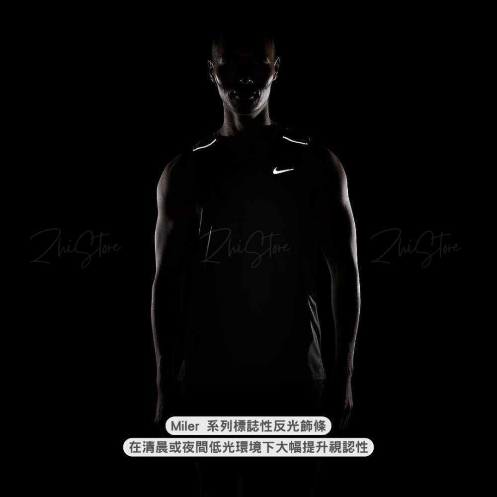 6 Nike Dri-FIT 無袖 反光 運動背心 跑步背心 排汗衣 慢跑 黑色 IF2019-010