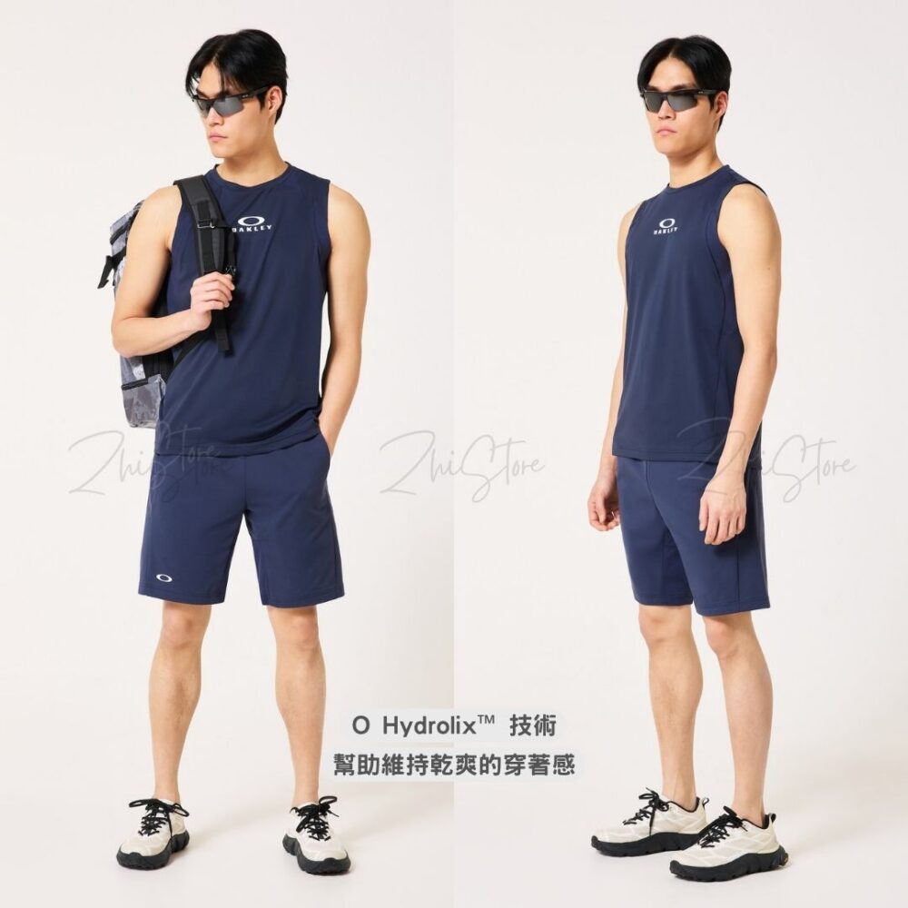 Oakley Enhance 排汗防曬運動緊身背心 運動背心 無袖背心 黑色 白色 深藍色 FOA409005